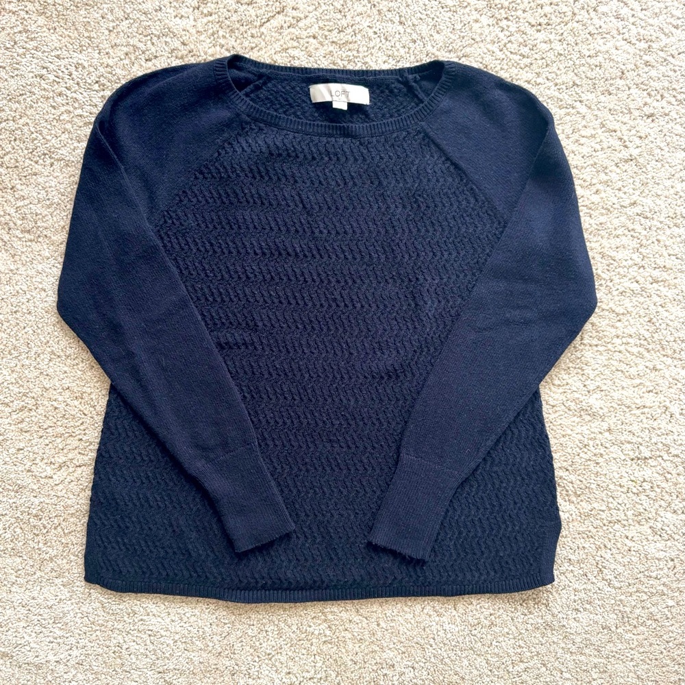 LOFT Navy Sweater